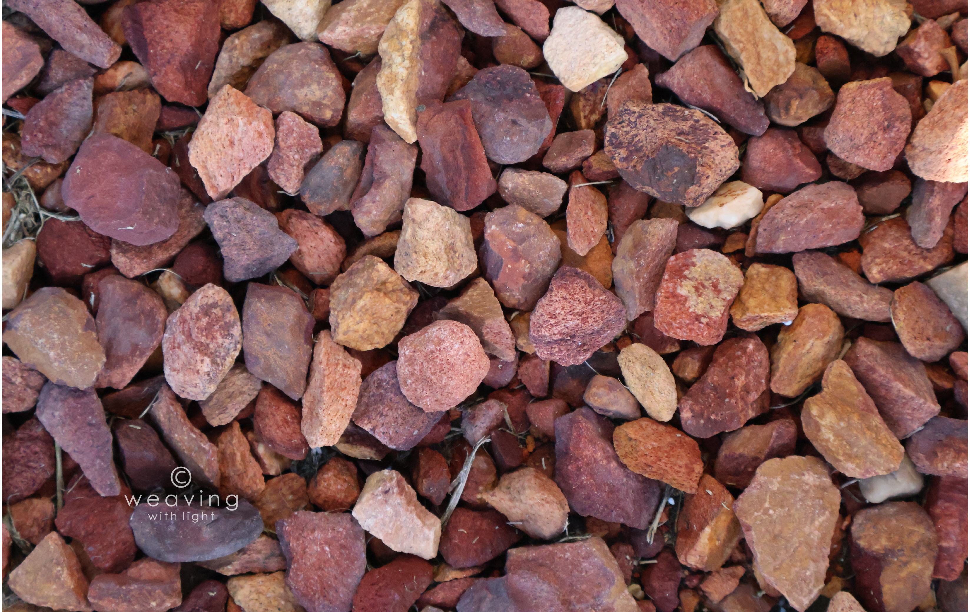 Stones with watermark